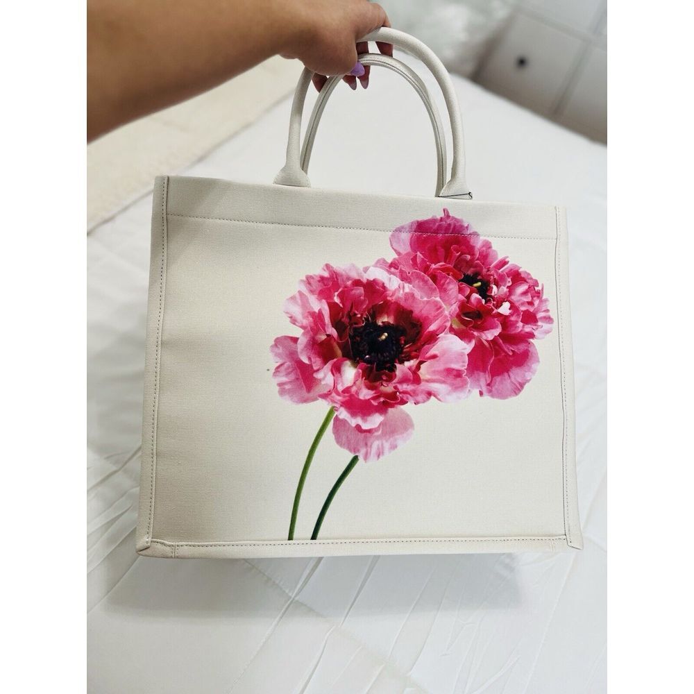 NWT Express Womens‎ Floral Large Canvas Tote